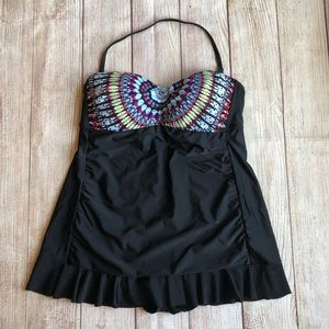 Surfside Skirted One Piece Halter Swimsuit